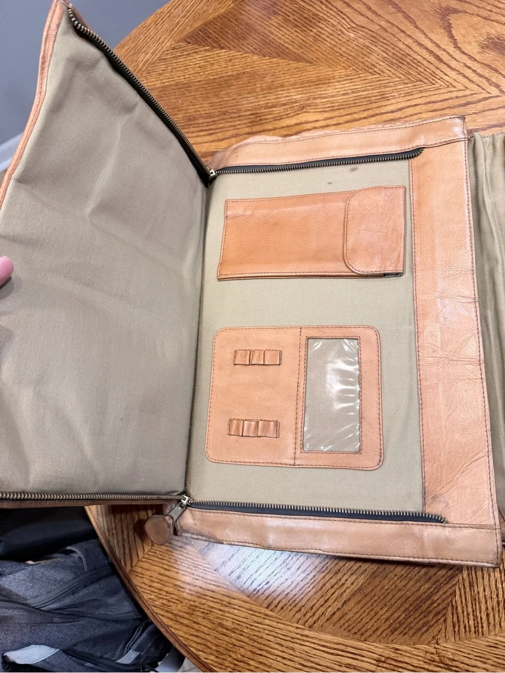 Frye Leather Briefcase in Light Tan *Project*